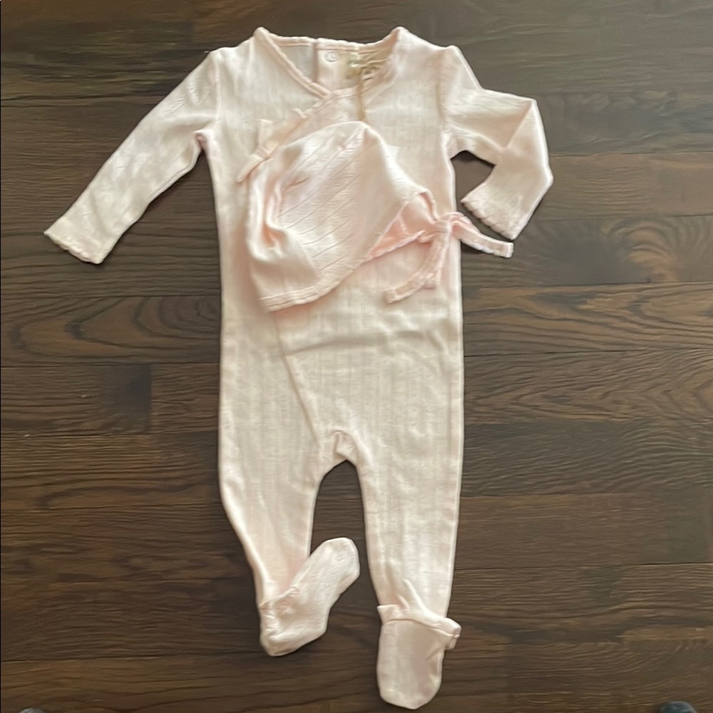 Pink Baby One Piece with Hat